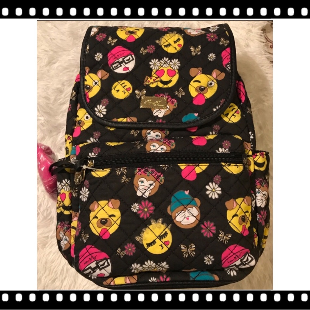 Betsey Johnson Emoji Backpack NWT
